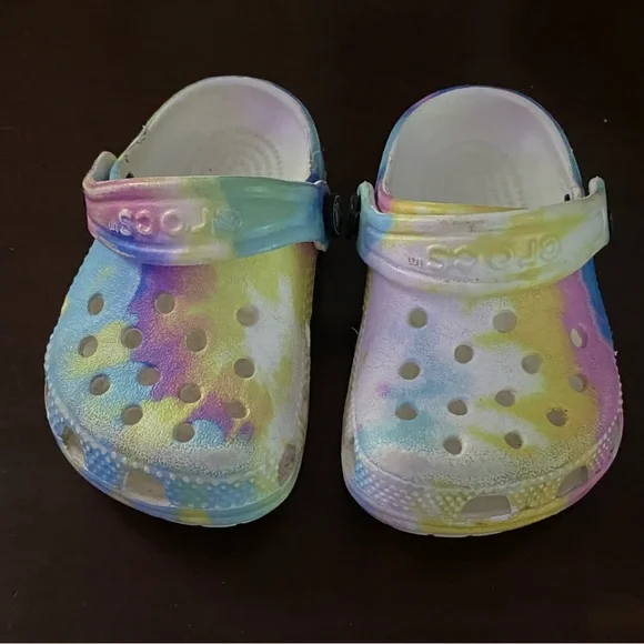 Crocs Tie Dye Multicolor Clogs - Picture 2 of 5